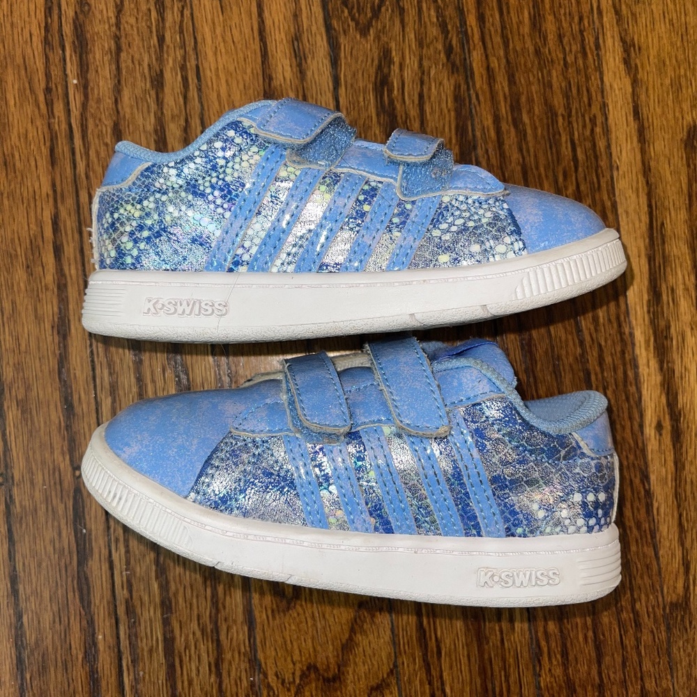 K Swiss light blue sneakers